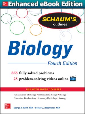 cover image of Schaum's Outline of Biology